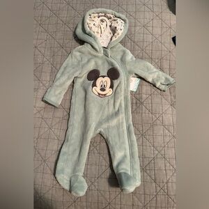 Mickey Mouse fleece onsie 3/6